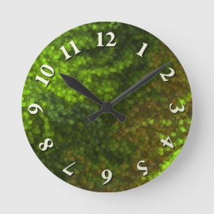 Horloge Ronde Camo Feuille de Woodland