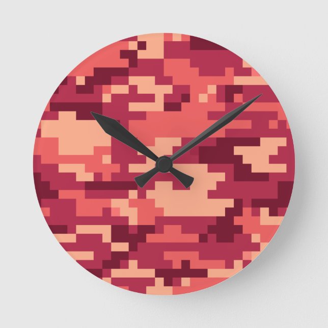 HORLOGE RONDE CAMO NUMÉRIQUE DÉSERT MARTIAN / CAMOUFLAGE (Recto)