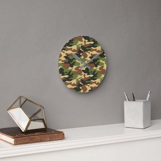 Horloge Ronde camouflage (Bureau)