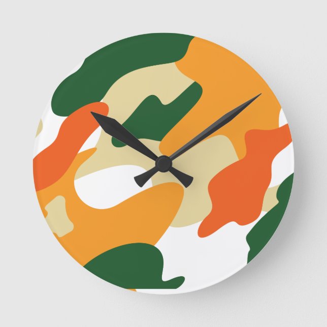 Horloge Ronde camouflage (Recto)