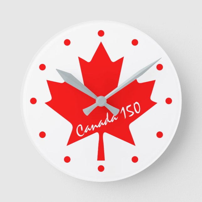 Horloge Ronde Canada 150 ans anniversaire unique (Recto)