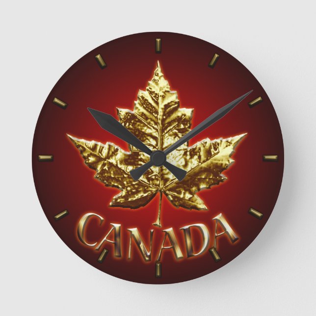 Horloge Ronde Canada Clock (Recto)