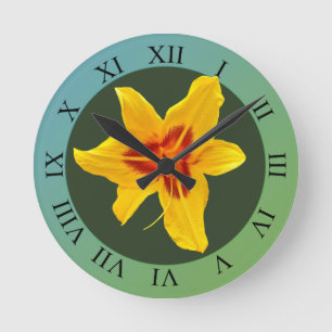 Horloge Ronde Canada Lilly Flower Blossom