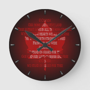 Horloge Ronde Canadian Canadian Souvenir Clock