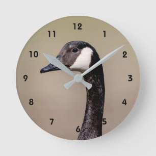 Horloge Ronde Canadian Goose Portrait