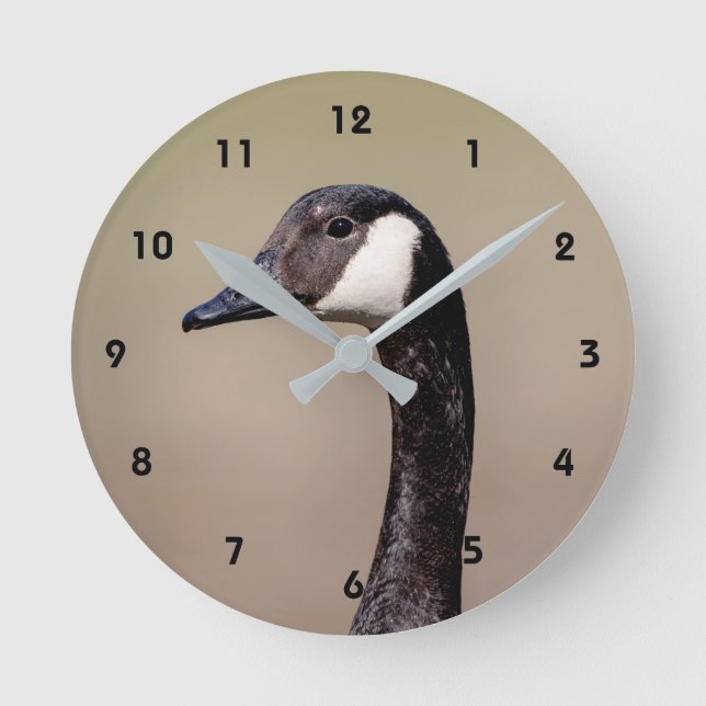 Horloge Ronde Canadian Goose Portrait (Recto)
