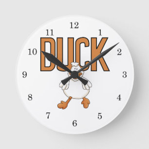 Horloge Ronde Canard