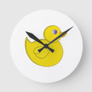 Horloge Ronde Canard en caoutchouc