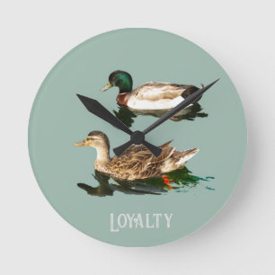 Horloge Ronde Canards colverts
