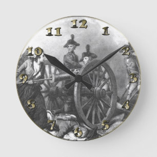 Horloge Ronde Canon révolutionnaire de guerre - broc d'aquarium