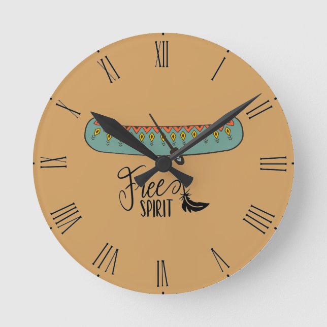 Horloge Ronde Canot Esprit Libre (Recto)