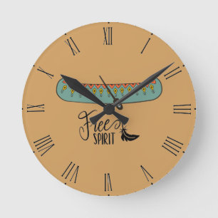 Horloge Ronde Canot Esprit Libre