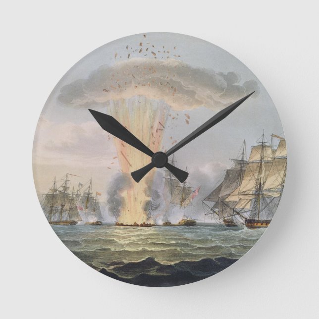 Horloge Ronde Capture et destruction de quatre frégates (Recto)