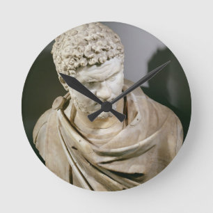 Horloge Ronde Caracalla, le marbre romain cuirassed le buste,