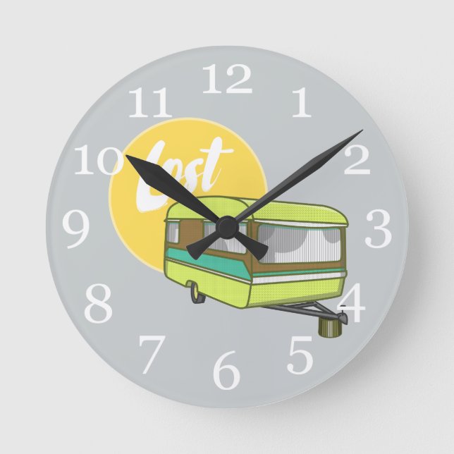 Horloge Ronde Caravan Lost Summer Holiday (Recto)