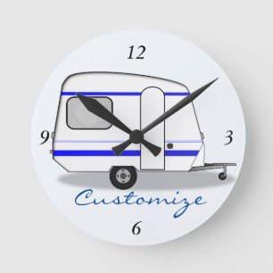 Horloge Ronde caravane gitane Thunder_Cove de remorque minuscule