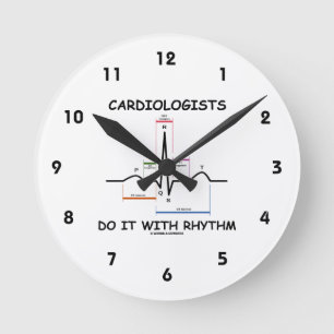 Horloge Ronde Cardiologists Do It With Rhythm (ECG / EKG)