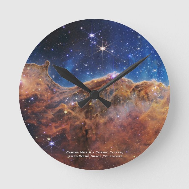 Horloge Ronde Carina Nebula Falaises cosmiques James Webb Hi-Res (Recto)