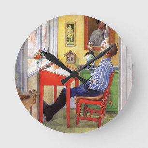 Horloge Ronde Carl Larsson - Peintre réaliste