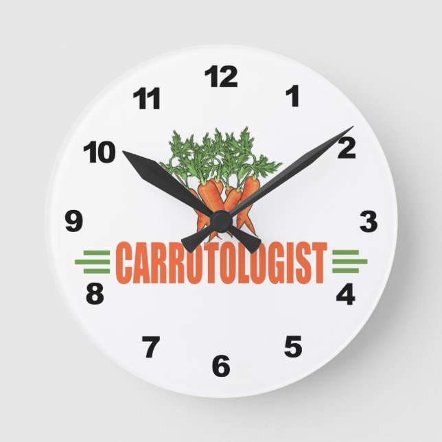 Horloge Ronde Carottes amusantes (Recto)