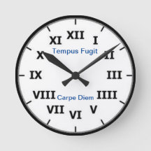 Carpe diem Wall Clock