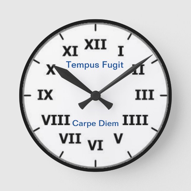 Horloge Ronde Carpe diem Wall Clock (Recto)
