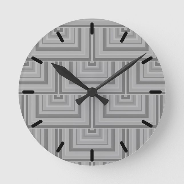 Horloge Ronde Carré gris (Recto)
