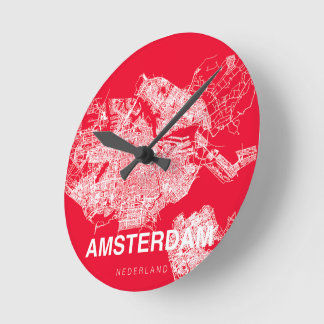 Horloge Ronde Carte d'Amsterdam