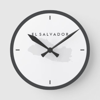 Horloge Ronde Carte du Salvador