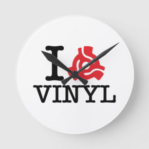 Horloge Ronde Carte I 45 Vinyl