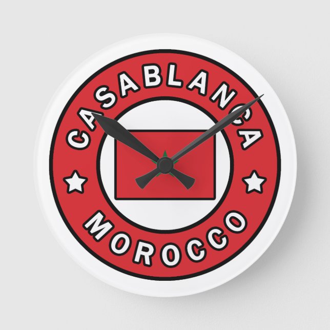 Horloge Ronde Casablanca Maroc (Recto)