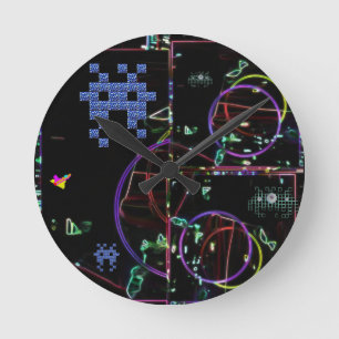 Horloge Ronde Cascade de jeux électroniques