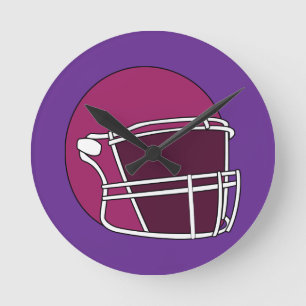 Horloge Ronde Casque de football