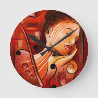 Horloge Ronde Casselopia - rêve de violon