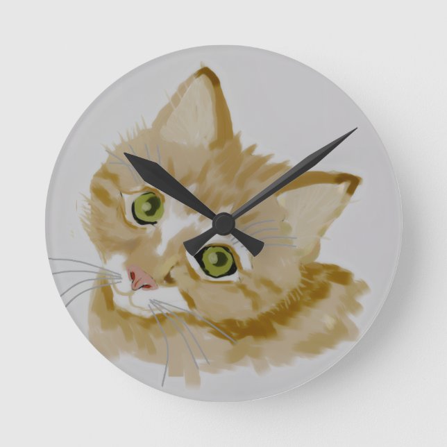 Horloge Ronde Cat (Recto)
