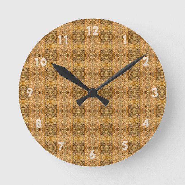 Horloge Ronde Cat fur pattern (Recto)