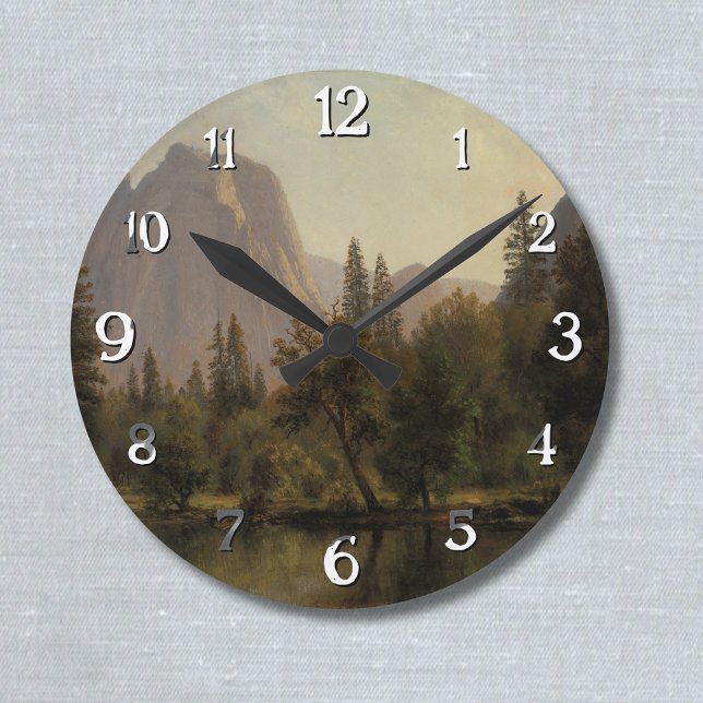 Horloge Ronde Cathedral Rocks, Yosemite Valley Albert Bierstadt (Créateur téléchargé)