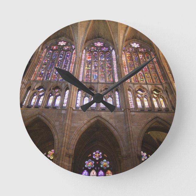 Horloge Ronde Cathédrale de Léon, vitraux intérieurs (Recto)