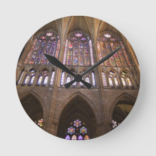 Horloge Ronde Cathédrale de Léon, vitraux intérieurs
