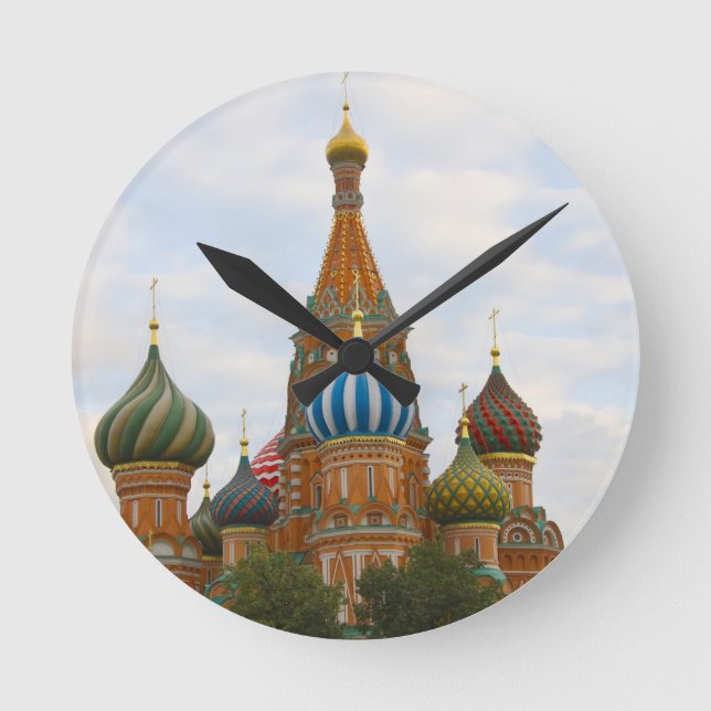Horloge Ronde Cathédrale Saint-Basile en Carré rouge, Moscou (Recto)