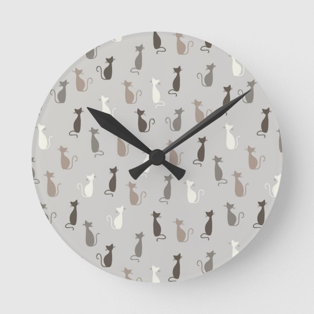 Horloge Ronde Cats (Recto)