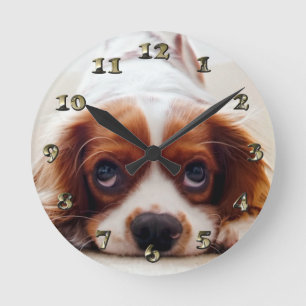 Horloge Ronde Cavalier Charles Spaniel
