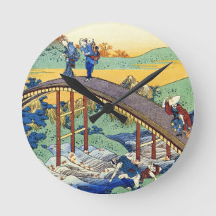 Horloge Ronde Cent poèmes expliqués par l'infirmière Hokusai