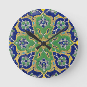 Horloge Ronde céramique d'iznik