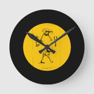 Horloge Ronde Ceratosaurus Allosaurus et Coelurus