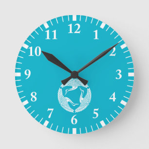 Horloge Ronde Cercle de trois grues