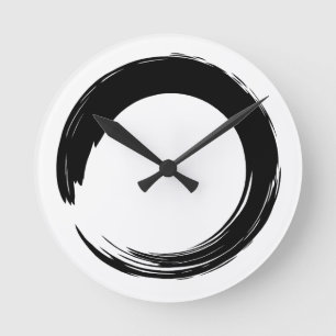 Horloge Ronde Cercle Enso Zen