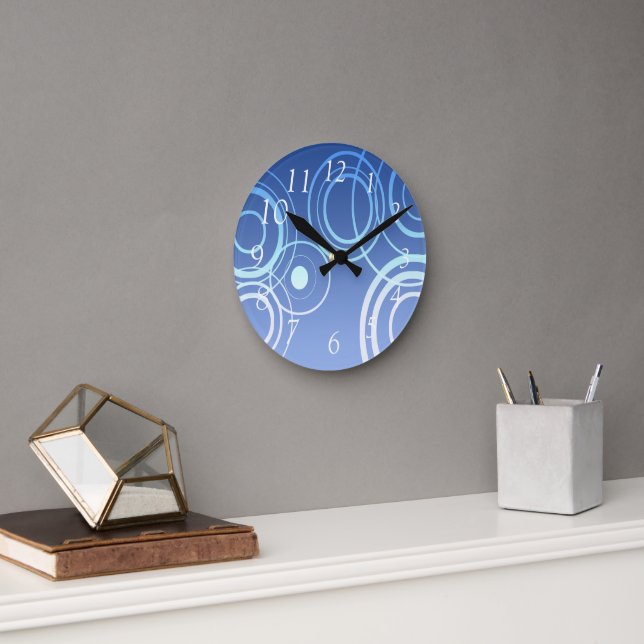 Horloge Ronde Cercles  (Bureau)