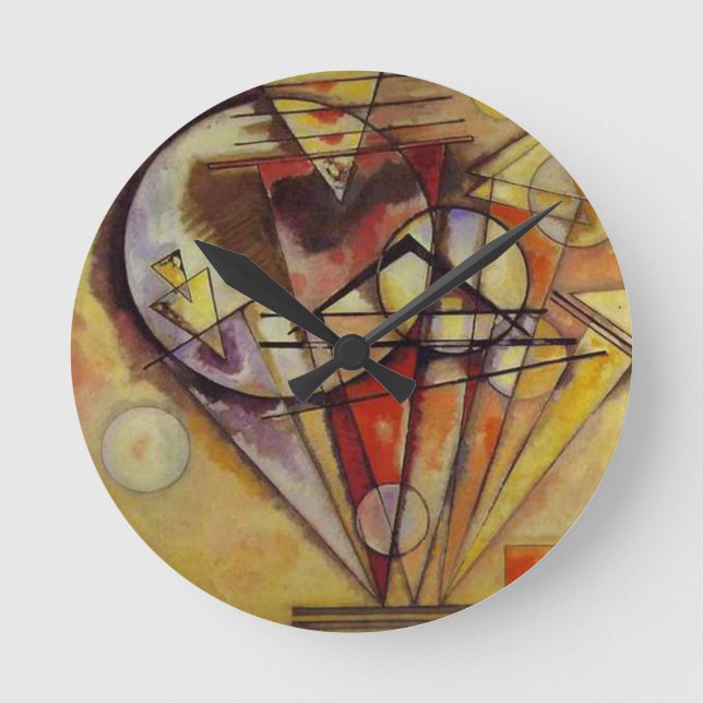 Horloge Ronde Cercles Abstraits Kandinsky (Recto)