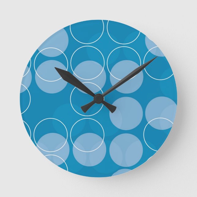 Horloge Ronde Cercles rétro (Recto)